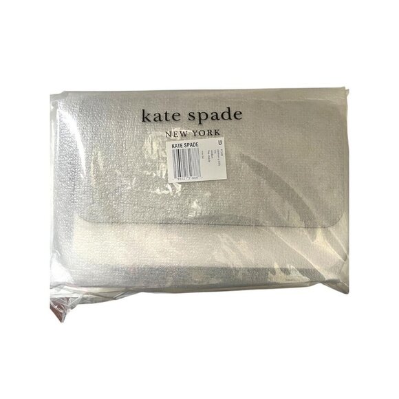 Kate Spade Womens Grey Leather Madison Medium Flap Convertible Crossbody New - Picture 3 of 8